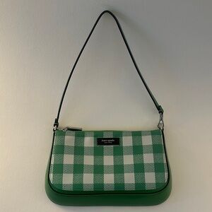 Kate Spade Sam Icon Gingham Field Mini Pochette Bag (with original receipt)